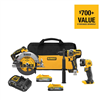 20V MAX Lithium-Ion Cordless 3-Tool Combo Kit with 5.0 Ah Battery and 1.7 Ah Battery