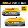 20V MAX XR POWERSTACK Lithium-Ion 5.0Ah and 1.7Ah Batteries (2-Pack)