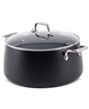 All-Clad HA1 nonstick 8-qt. stockpot with lid - black.