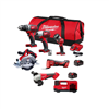 M18 18-Volt Lithium-Ion Cordless Combo Kit (6-Tool) w/ 2-Batteries, Charger & Tool Bag & M18 Inflator
