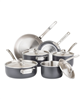 Viking dark gray stainless steel 10-piece set.