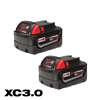 M18 18V lithium-ion XC 3.0Ah battery pack (2-pack) - discounted.