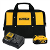 20V max 5.0Ah lithium-ion battery, charger, and kit bag included.