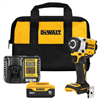 Atomic 20V max cordless impact wrench kit (1/2 in.) with 5 Ah battery and charger.