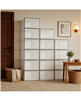 15Pieces Clear Collapsible Shoe Storage Boxes