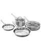 Calphalon 6-piece stainless steel cookware set - silver.