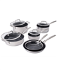 J.A. Henckels 10-pc. ceramic stainless steel cookware set - silver.
