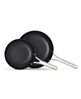 Calphalon hard-anodized nonstick frying pan set (8" & 10") - black.