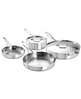 Calphalon Premier stainless steel 6-piece cookware set - silver.
