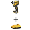 Get the Atomic 20V max cordless brushless impact driver with a compact 1/4 in. chuck and a 20V 2Ah lithium-ion battery.