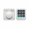 Logitech MX Creative Console in Pale Grey.