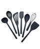 GreenPan Silicone Tools 7-Pc. Utensil Set - Charcoal Grey