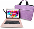 10.1" Octa Core 128GB Storage Android 15 with Unique Oracle Keyboard Case and Tablet Briefcase - Pink