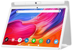 Tablet 10.1 inch Android Tablet Newest Octa-Core Processor with 64GB Storage, Dual 13MP+5MP Camera, 512GB Expand Support - Silver