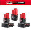 12-Volt Lithium-Ion Extended Capacity Battery Packs (3-Batteries)