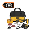 20V MAX XR Cordless Brushless 3-Speed Oscillating Multi Tool with (1) 20V 2.0Ah Battery and Charger