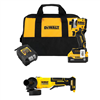 20V MAX Lithium-Ion Cordless 1/4 in. Brushless Impact Driver Kit & 4-1/2 in. Grinder with 5Ah Battery & Charger