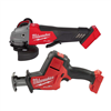 M18 fuel 18v cordless 4.5"/5" brushless grinder with paddle switch and Hackzall.