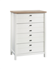 Sauder Cottage Road Soft White 4-Drawer Chest.