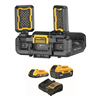 Toughsystem 2.0 Flex Volt 20V/60V cordless LED work light (4000 lumens) with 5 Ah and 2 Ah batteries.
