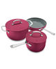 The Cellar 5-pc. nonstick ceramic cookware set in Berry, now with a discount.