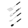 Henckels BBQ 4-pc stainless steel grill tools set with a discount.