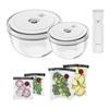Zwilling Fresh & Save 9-pc glass vacuum starter set (M/L) with discount information included.