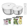 Zwilling Fresh & Save 9-pc. stainless steel vacuum starter set (M/L) with discount information included.