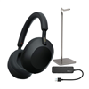 Sony WH-1000XM5 wireless noise-canceling headphones (black) bundle. 