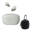 Sony WF-1000XM5 noise-canceling earbuds with case - silver.