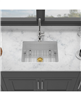 Undermount Single Bowl Porcelain Ceramic Kitchen Sink