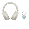 Sony WH-1000XM5 wireless noise-canceling headphones bundle - silver. 