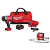 18V Lithium-Ion Brushless Cordless 1/2 in. Impact Wrench with Friction Ring Kit w/Grease Gun