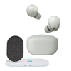 Sony WF-1000XM5 wireless noise-canceling earbuds bundle - silver, now with a discount.