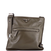 Pre-Owned Prada Medium Front Pocket Messenger Bag Soft Calfskin - Green