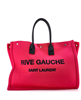 Pink pre-owned large Saint Laurent Rive Gauche tote - 20% off.