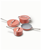 Caraway Perracotta 12-piece non-stick ceramic cookware set with a discount available.