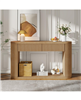Rainsken Entryway Table with Storage with 2 Drawers
