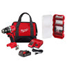 18V Lithium-Ion Brushless Cordless Compact Drill/Driver with One 2.0 Ah Battery, Charger & Bit Set (25-Piece)