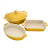Staub 4-pc mixed baking dish set, citron, now with a discount!