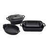 5-pc Staub matte black stoneware baking dish set – discounted.