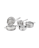 Cuisine::pro iD3 stainless steel 9-piece cookware set - silver, now available with a discount.