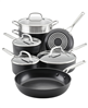 Kitchenaid 11-pc. hard-anodized aluminum nonstick cookware set - matte black.