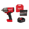 M18 FUEL ONE-KEY 18V 1/2 in. Impact Wrench w/5.0Ah Battery & SHOCKWAVE Socket Set (14-Pc)