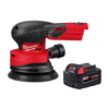 M18 18V brushless cordless FUEL 5" random orbit sander + (1) 5.0 Ah battery.