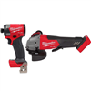 M18 fuel 18v brushless cordless 1/4" hex impact driver and 4.5"/5" paddle switch grinder.