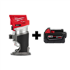 M18 FUEL 18V Lithium-Ion Brushless Cordless Compact Router with M18 5.0 Ah Battery