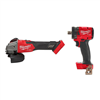 Get a M18 Fuel 18V lithium-ion brushless cordless 4-1/2 in./5 in. grinder with variable speed and a 1/2 in. impact wrench at a discount.
