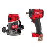 M18 Fuel 18V cordless brushless 1/2" router with impact wrench.