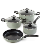 BergHOFF Leo Glints 7Pc Ceramic Nonstick Cookware Set - Sage